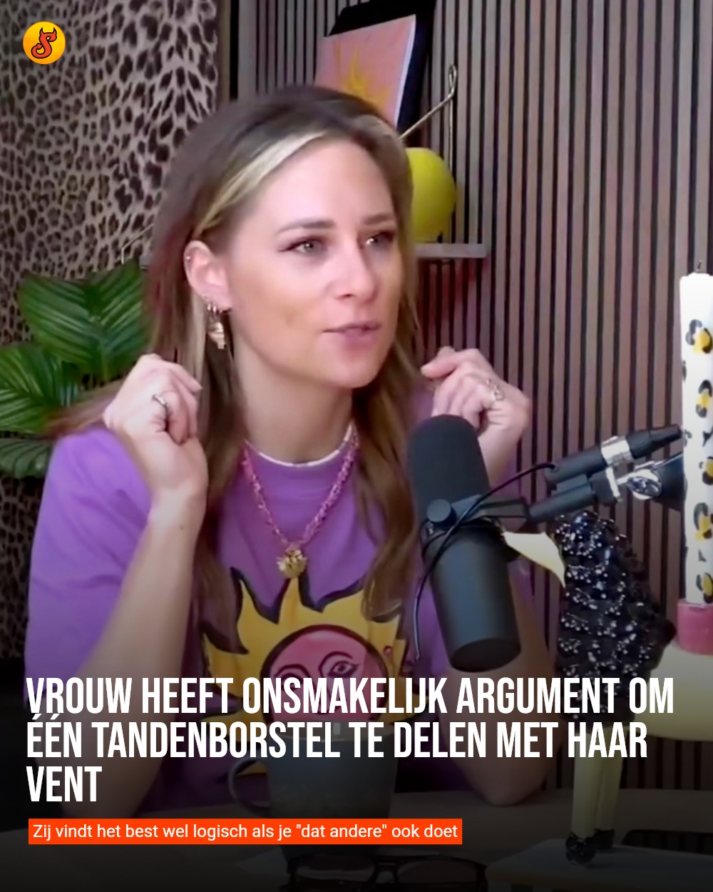 Vrouw heeft onsmakelijk argument om één tandenborstel te delen met haar vent