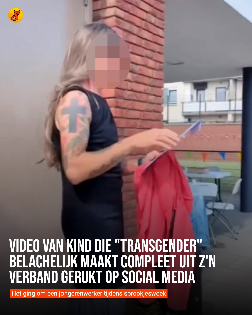 Video van kind die "transgender" belachelijk maakt compleet uit z'n verband gerukt op social media