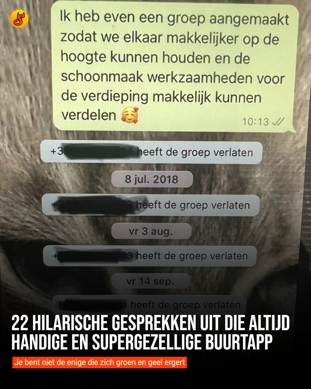 22 hilarische gesprekken uit die altijd handige en supergezellige buurtapp