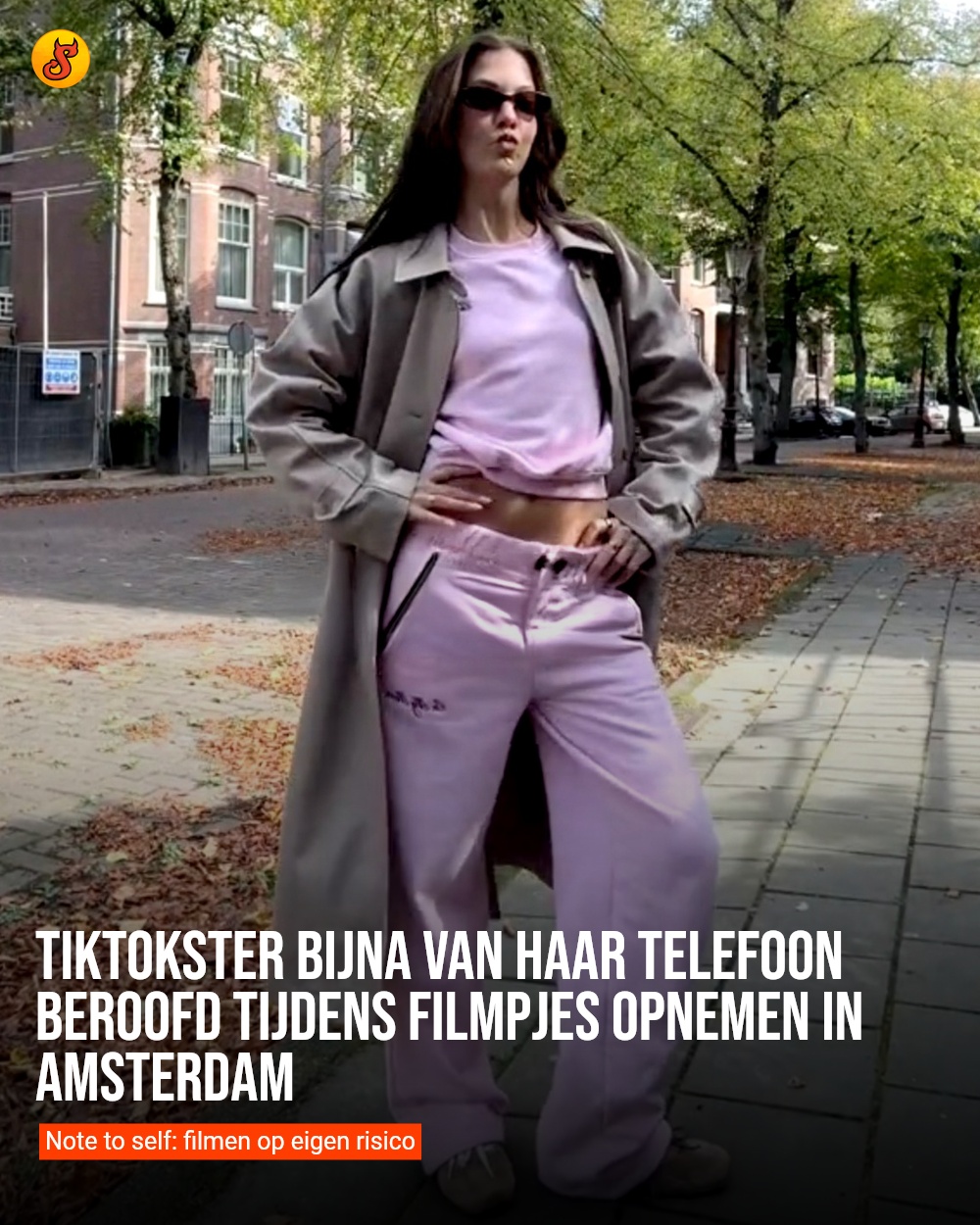 TikTokster bijna van haar telefoon beroofd tijdens filmpjes opnemen in Amsterdam