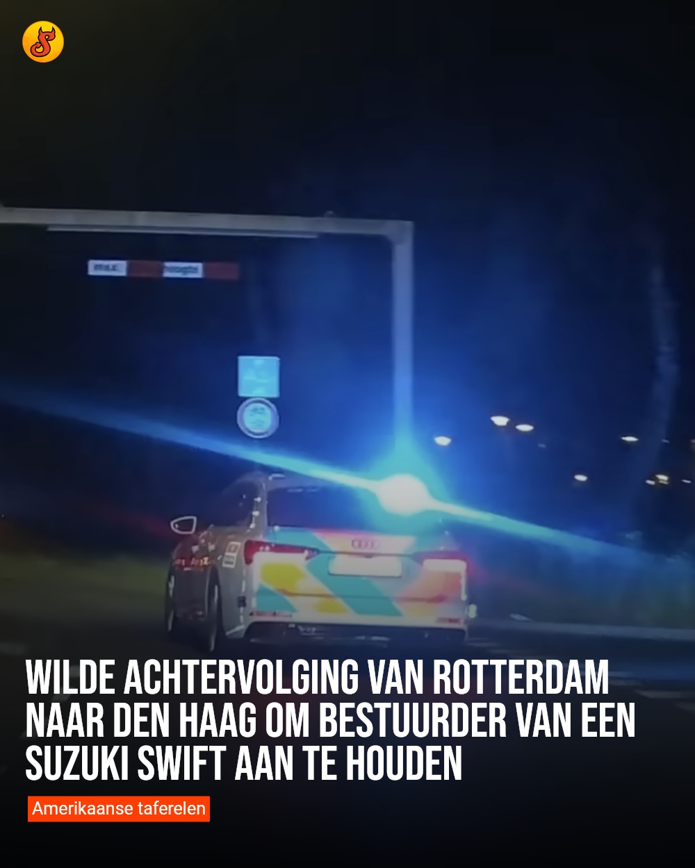 Wilde achtervolging van Rotterdam naar Den Haag om bestuurder van een Suzuki Swift aan te houden