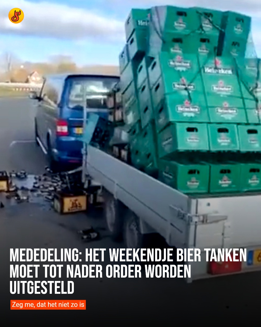 Mededeling: Het weekendje bier tanken moet tot nader order worden uitgesteld