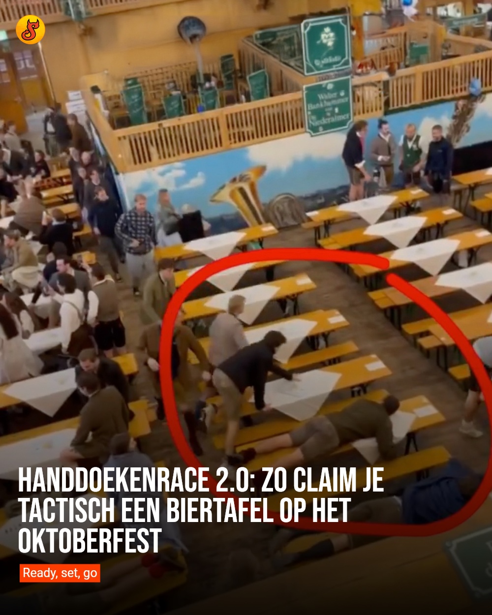 Handdoekenrace 2.0: Zo claim je tactisch een biertafel op het Oktoberfest