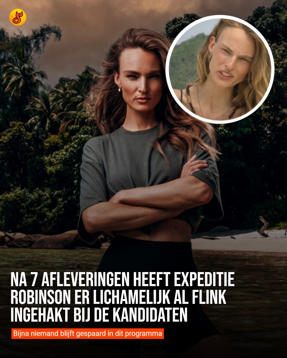 Na 7 afleveringen heeft Expeditie Robinson er lichamelijk al flink ingehakt bij de kandidaten