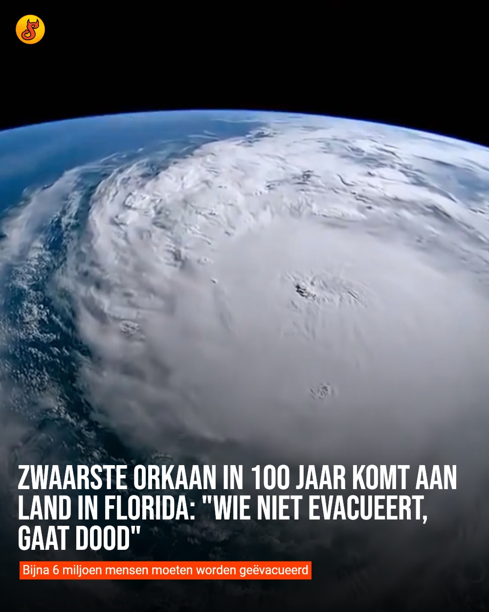 Zwaarste orkaan in 100 jaar komt aan land in Florida: "Wie niet evacueert, gaat dood"
