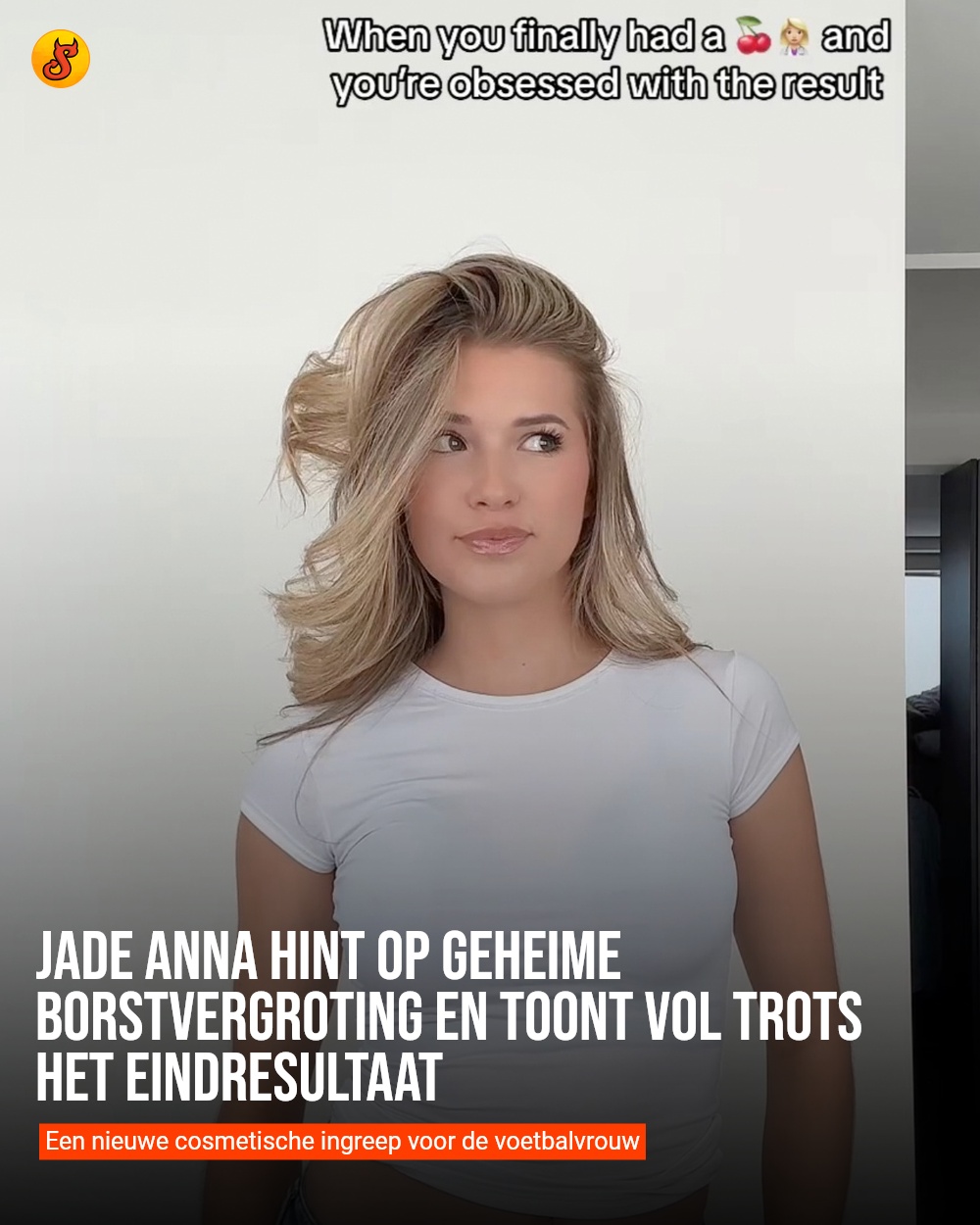 Jade Anna hint op geheime borstvergroting en toont vol trots het eindresultaat