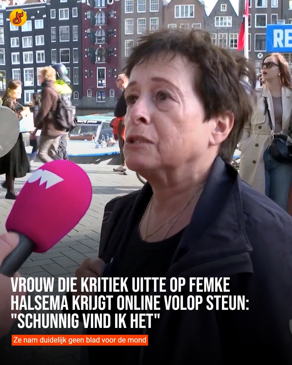 Vrouw die kritiek uitte op Femke Halsema krijgt online volop steun: "Schunnig vind ik het"