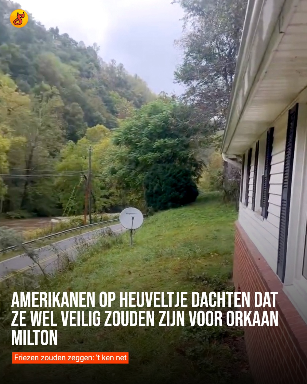 Amerikanen op heuveltje dachten dat ze wel veilig zouden zijn voor orkaan Milton