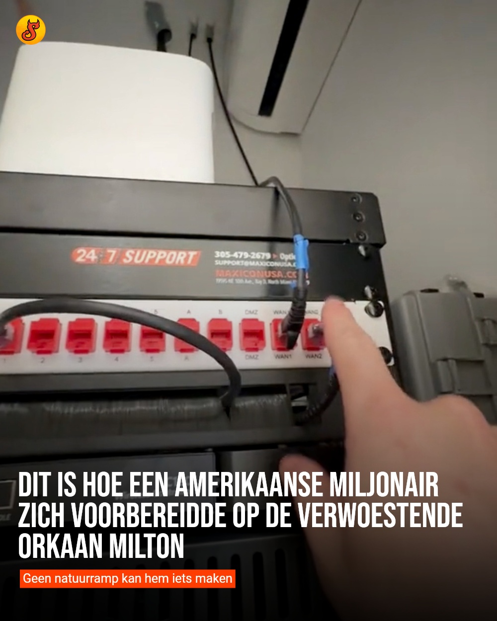 Dit is hoe een Amerikaanse miljonair zich voorbereidde op de verwoestende orkaan Milton