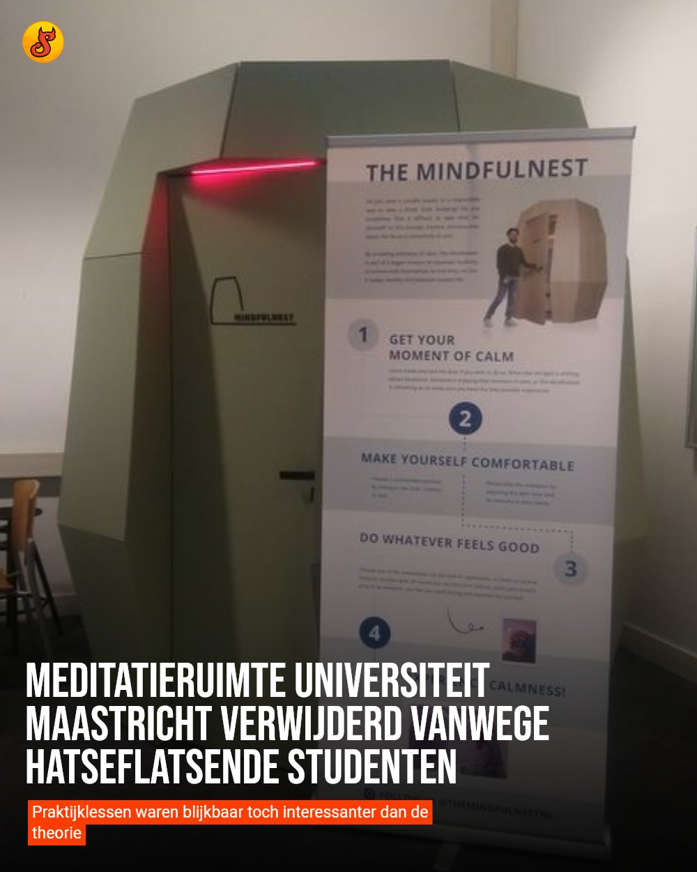 Meditatieruimte Universiteit Maastricht verwijderd vanwege hatseflatsende studenten