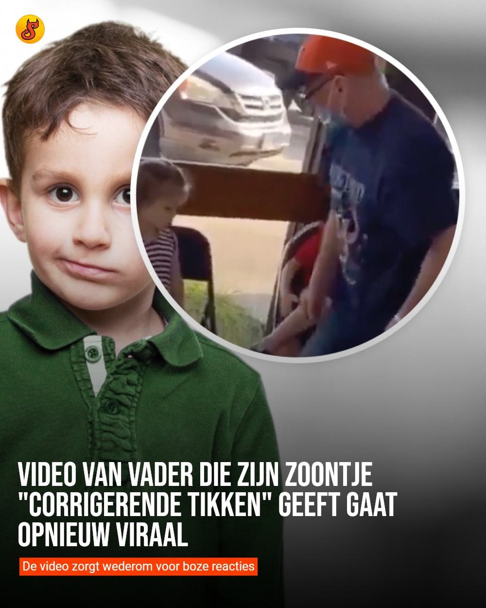 Video van vader die zijn zoontje "corrigerende tikken" geeft gaat opnieuw viraal