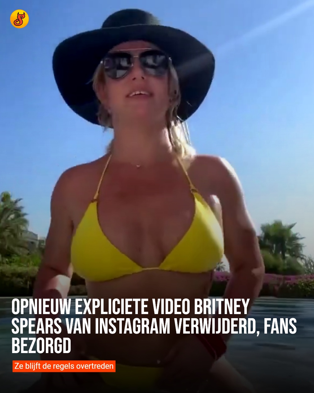 Opnieuw expliciete video Britney Spears van Instagram verwijderd, fans bezorgd