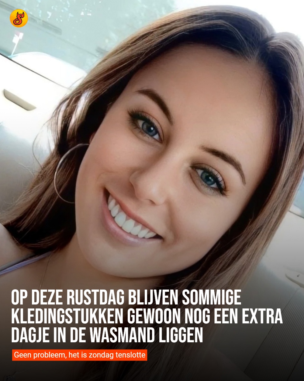 Op deze rustdag blijven sommige kledingstukken gewoon nog een extra dagje in de wasmand liggen