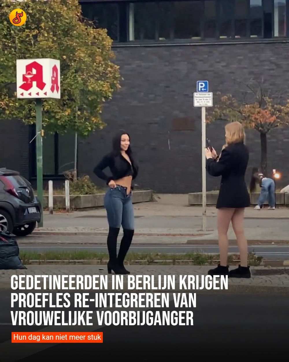 Gedetineerden in Berlijn krijgen proefles re-integreren van vrouwelijke voorbijganger