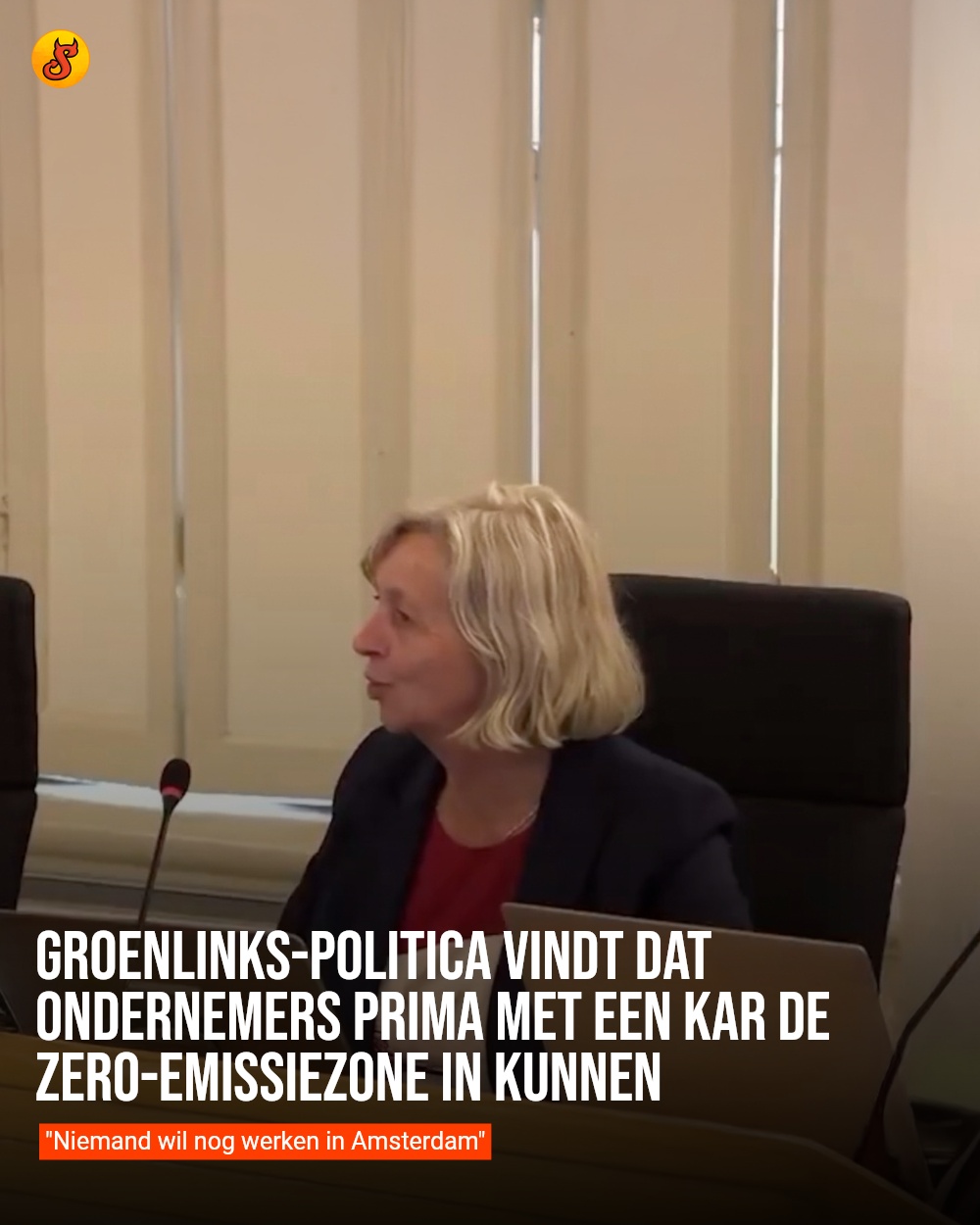 GroenLinks-politica vindt dat ondernemers prima met een kar de zero-emissiezone in kunnen