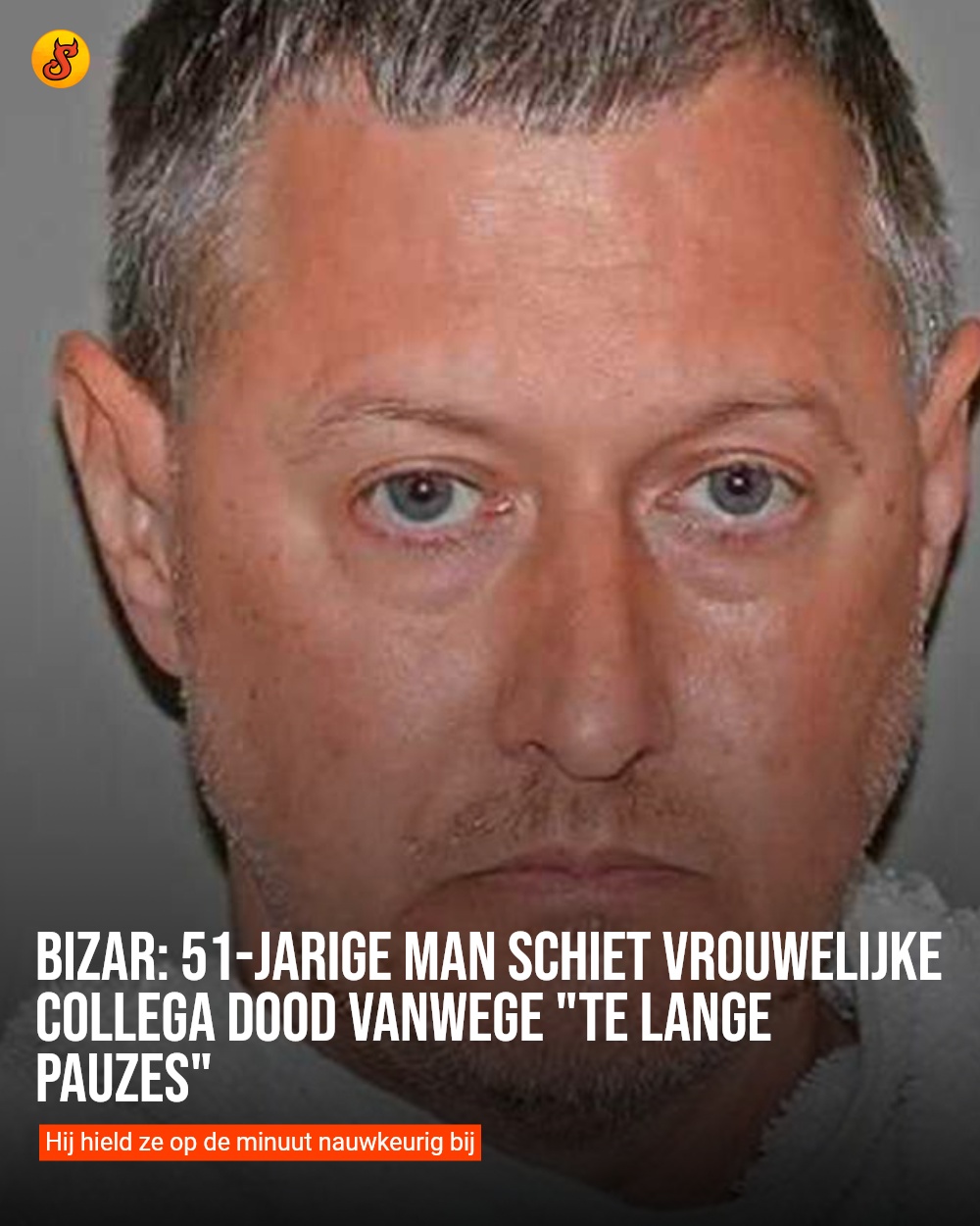 Bizar: 51-jarige man schiet vrouwelijke collega dood vanwege "te lange pauzes"