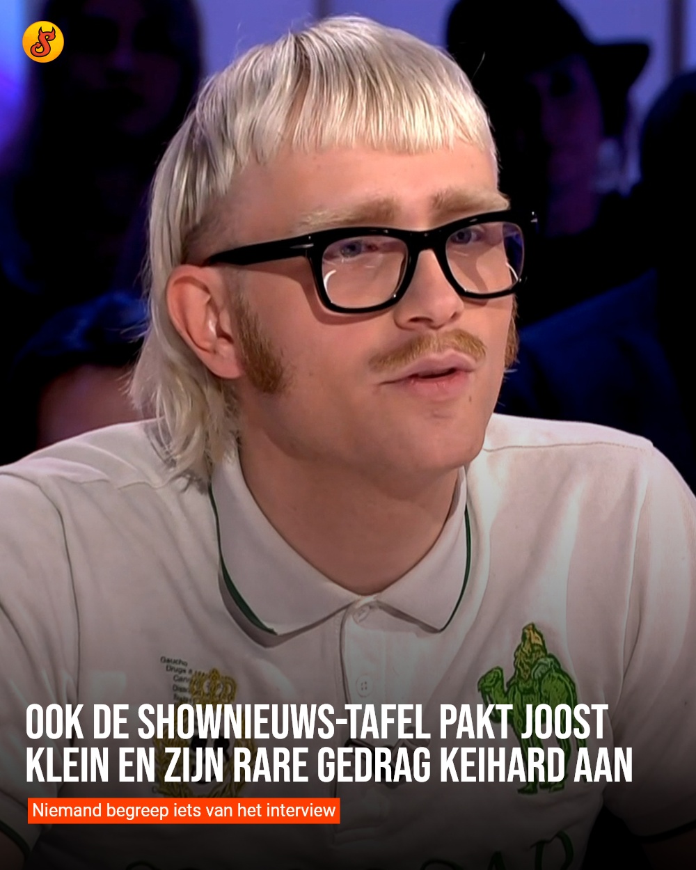 Ook de Shownieuws-tafel pakt Joost Klein en zijn rare gedrag keihard aan