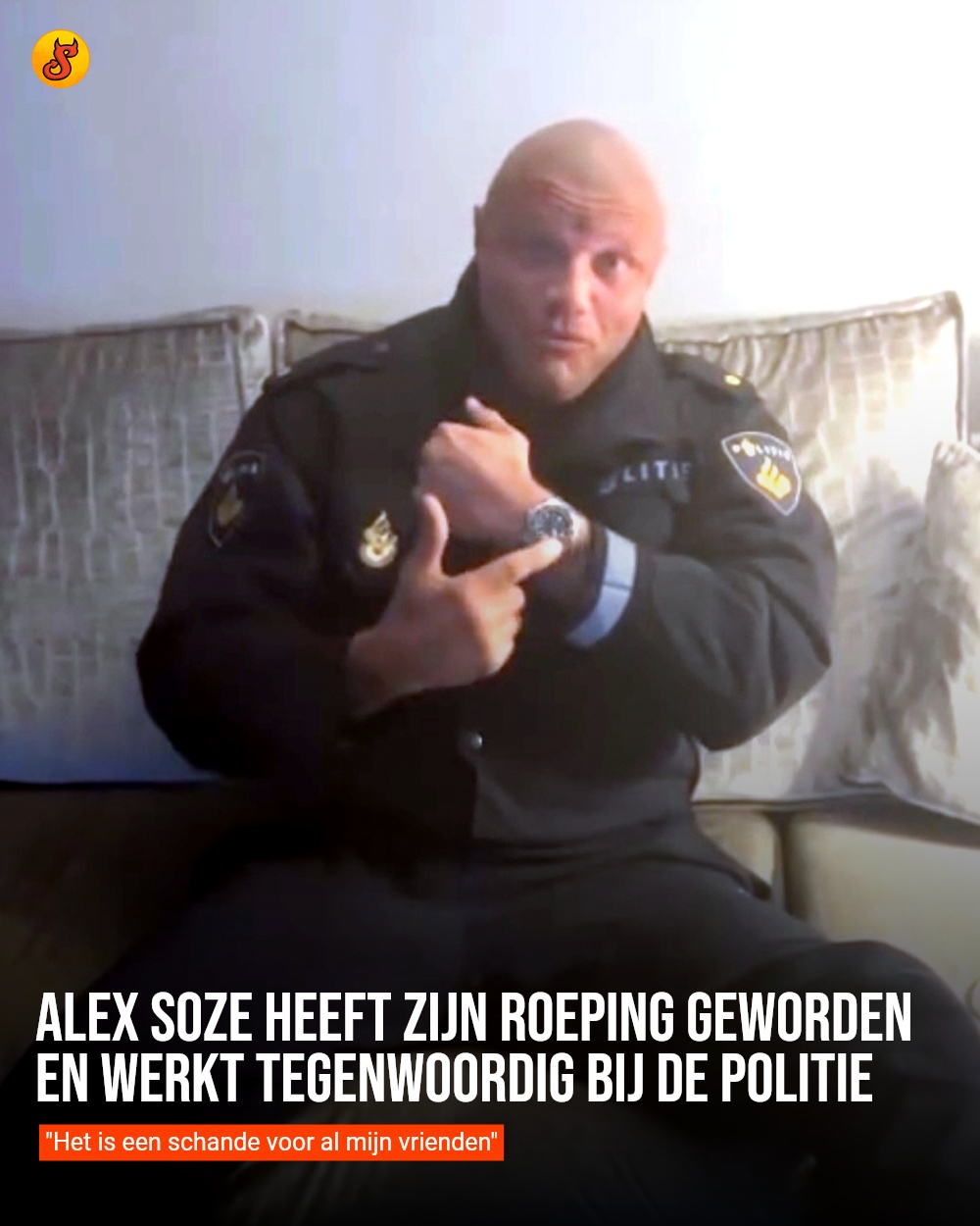 Alex Soze heeft zijn roeping geworden en werkt tegenwoordig bij de politie
