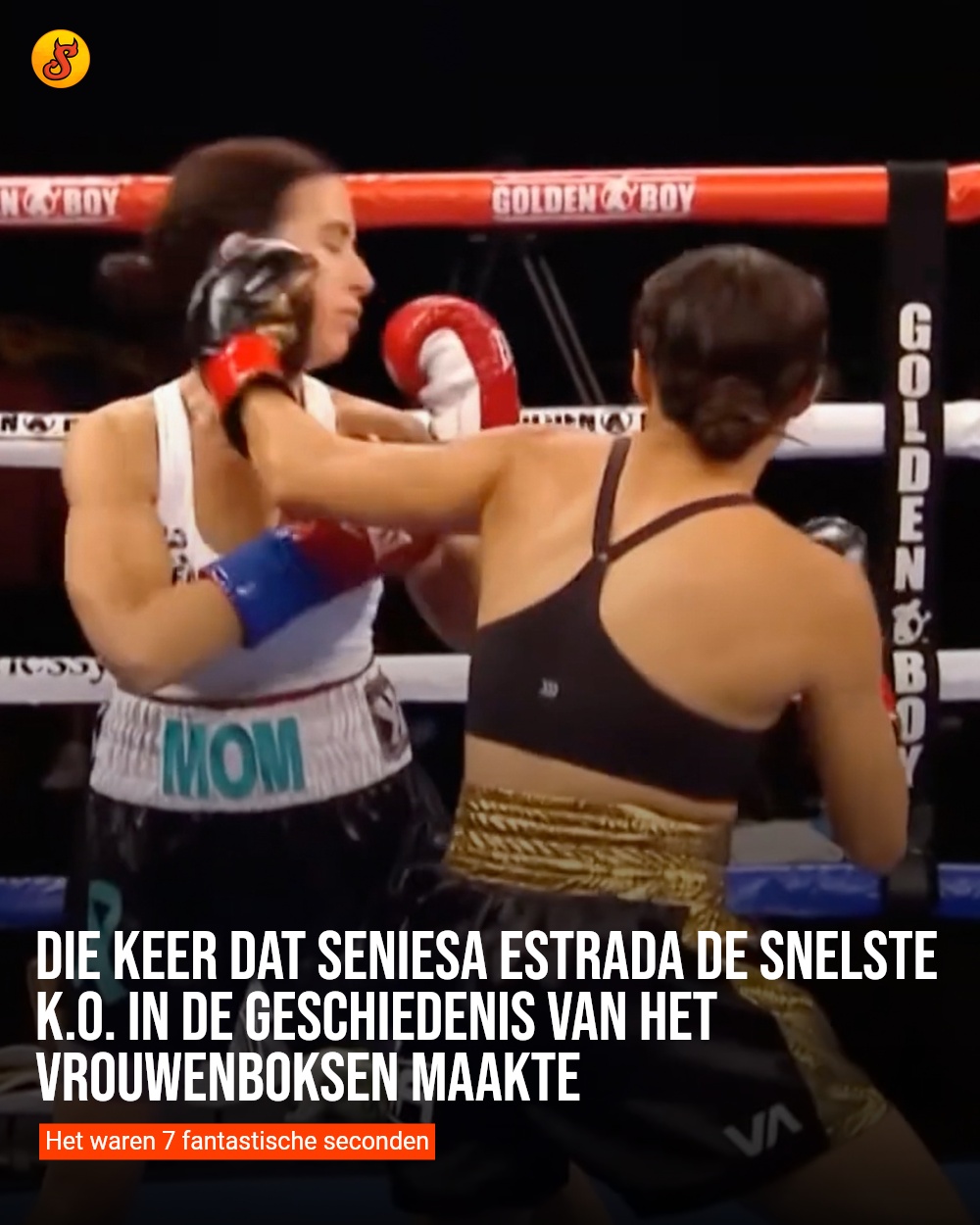 Die keer dat Seniesa Estrada de snelste K.O. in de geschiedenis van het vrouwenboksen maakte