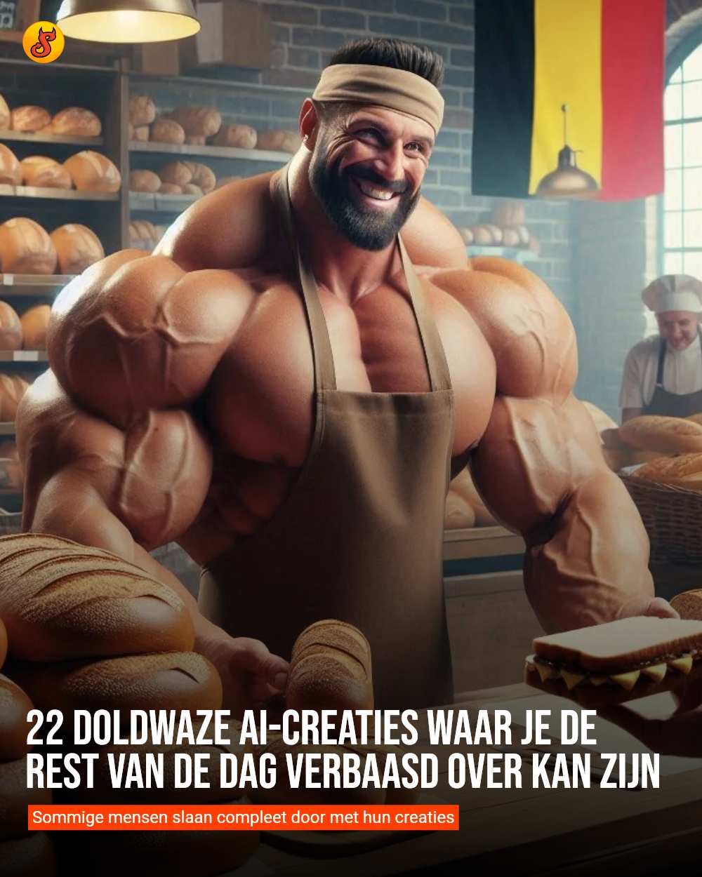 22 doldwaze AI-creaties waar je de rest van de dag verbaasd over kan zijn