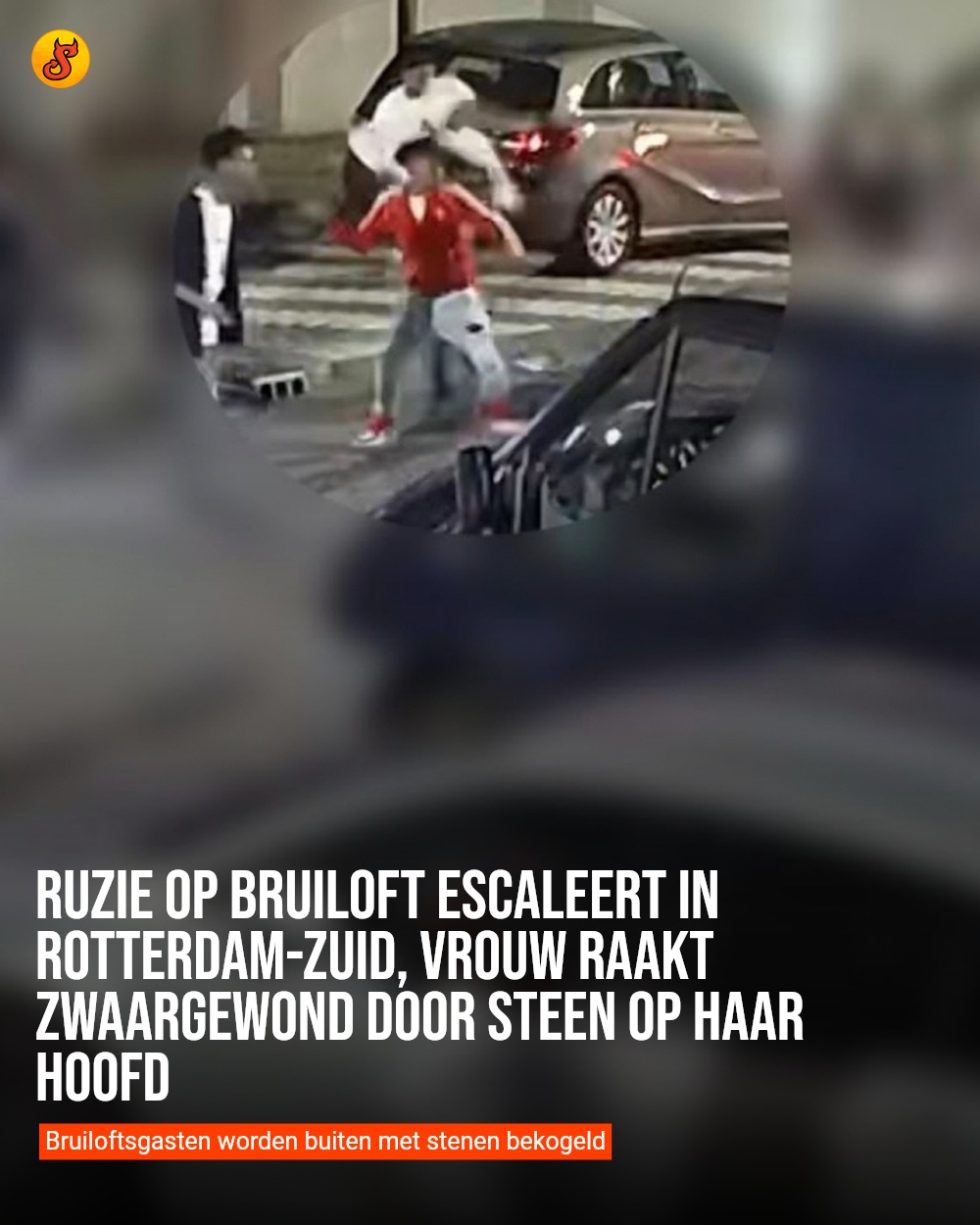 Ruzie op bruiloft escaleert in Rotterdam-Zuid, vrouw raakt zwaargewond door steen op haar hoofd