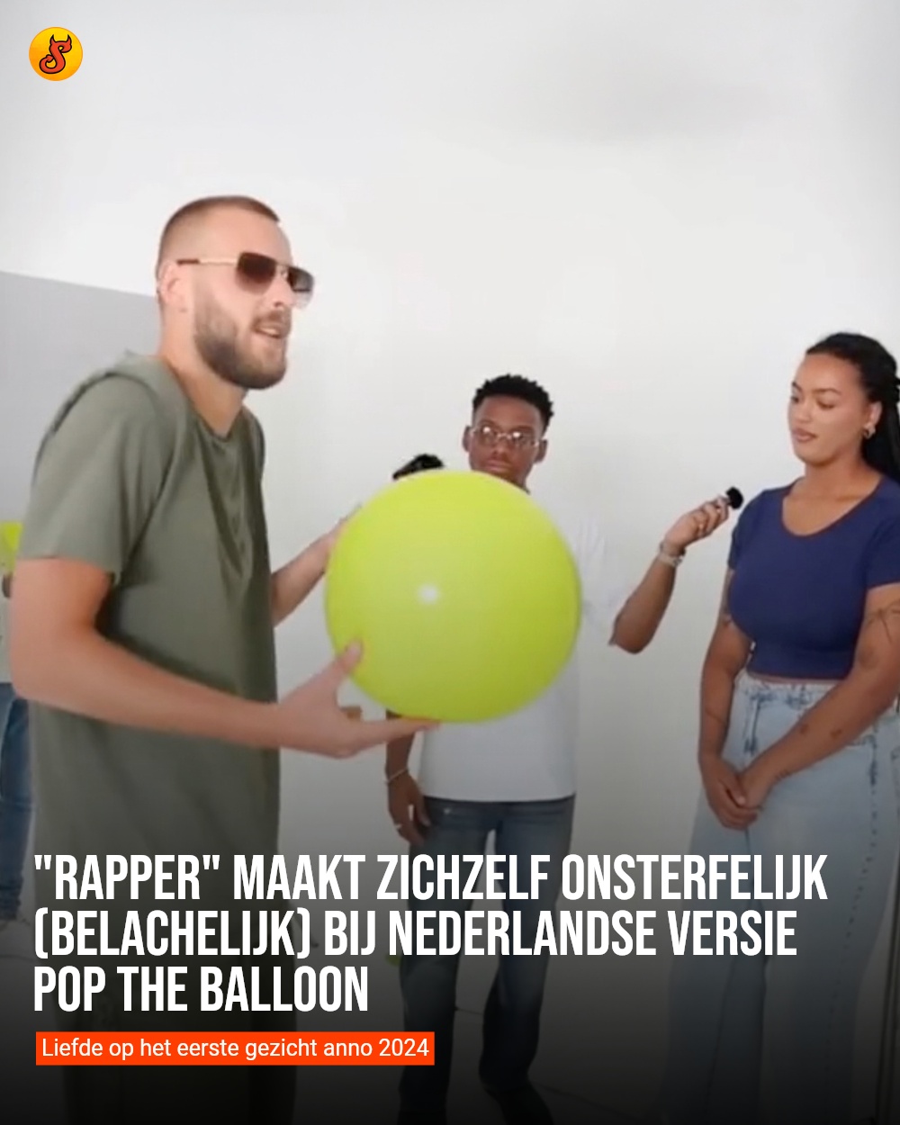"Rapper" maakt zichzelf onsterfelijk (belachelijk) bij Nederlandse versie Pop The Balloon