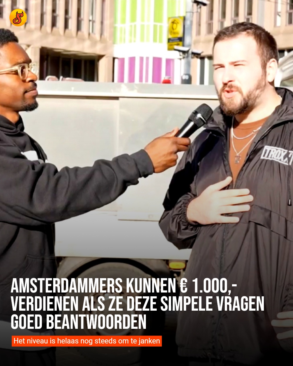 Amsterdammers kunnen € 1.000,- verdienen als ze deze simpele vragen goed beantwoorden