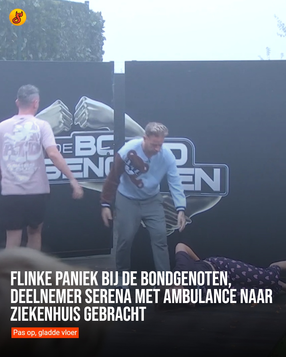 Flinke paniek bij De Bondgenoten, deelnemer Serena met ambulance naar ziekenhuis gebracht