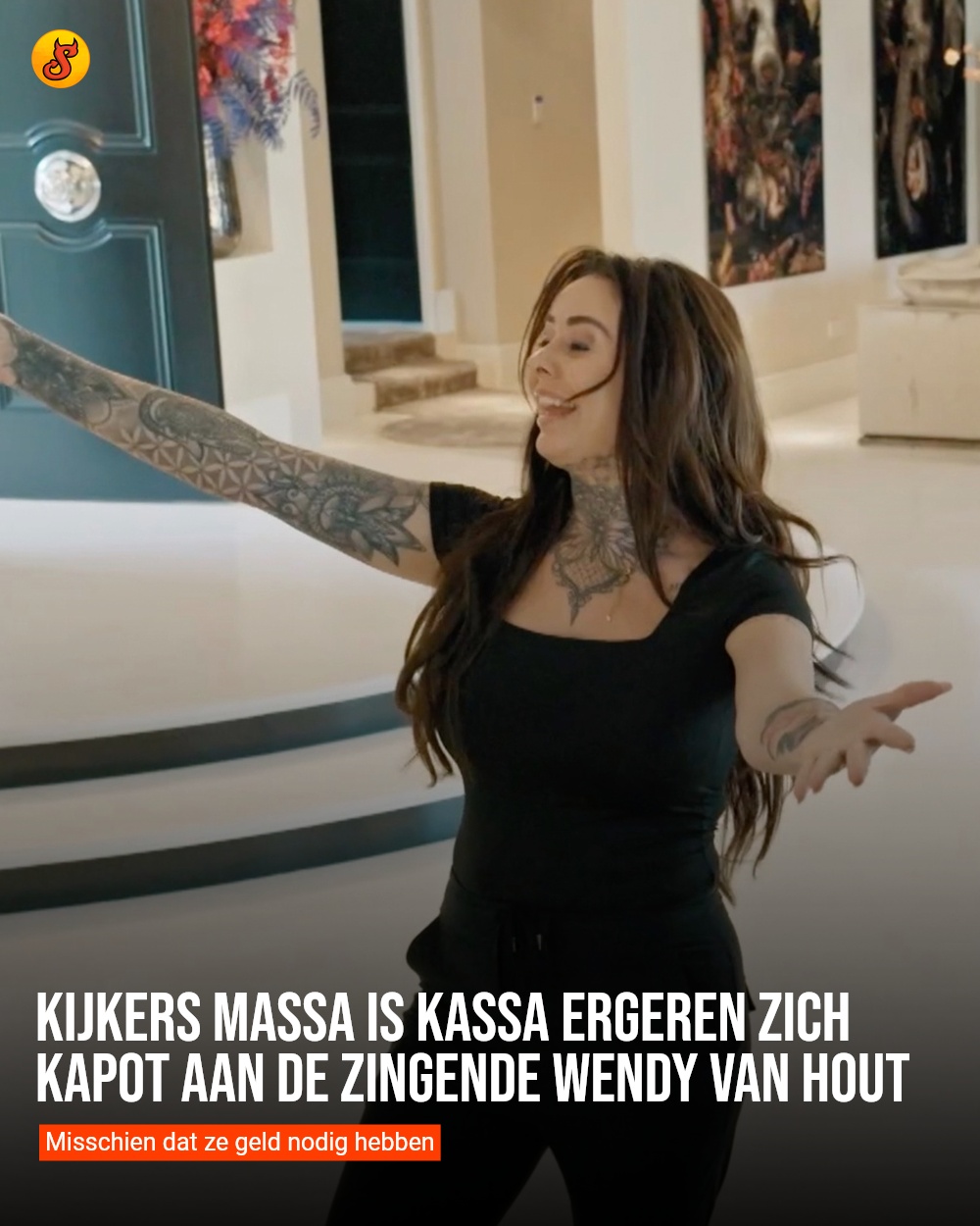 Kijkers Massa is Kassa ergeren zich kapot aan de zingende Wendy van Hout