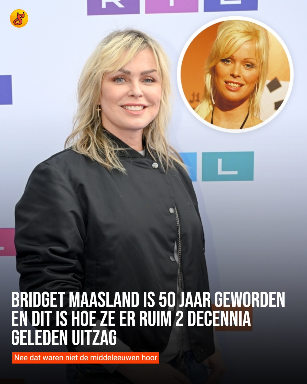 Bridget Maasland is 50 jaar geworden en dit is hoe ze er ruim 2 decennia geleden uitzag