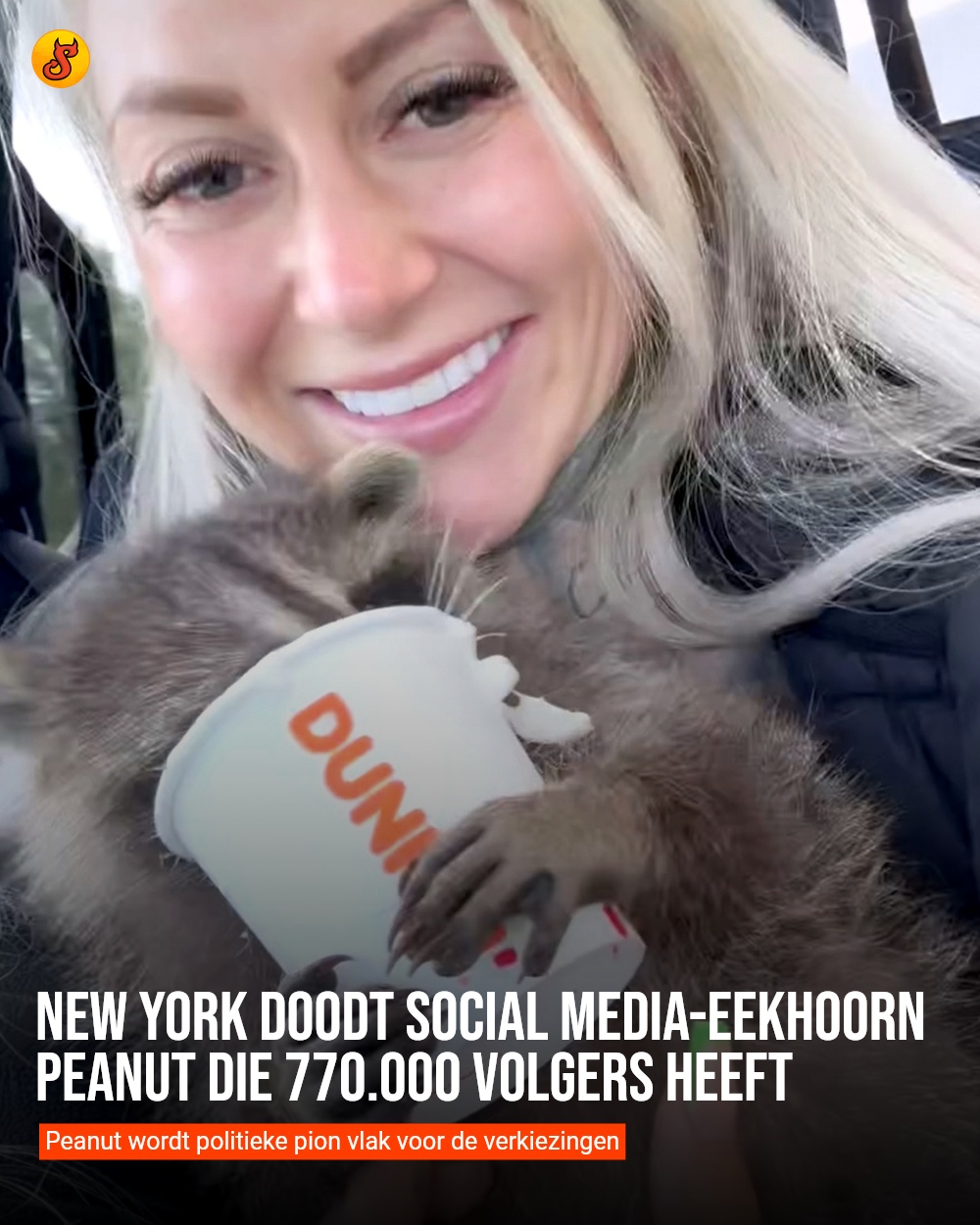 New York doodt social media-eekhoorn Peanut die 770.000 volgers heeft