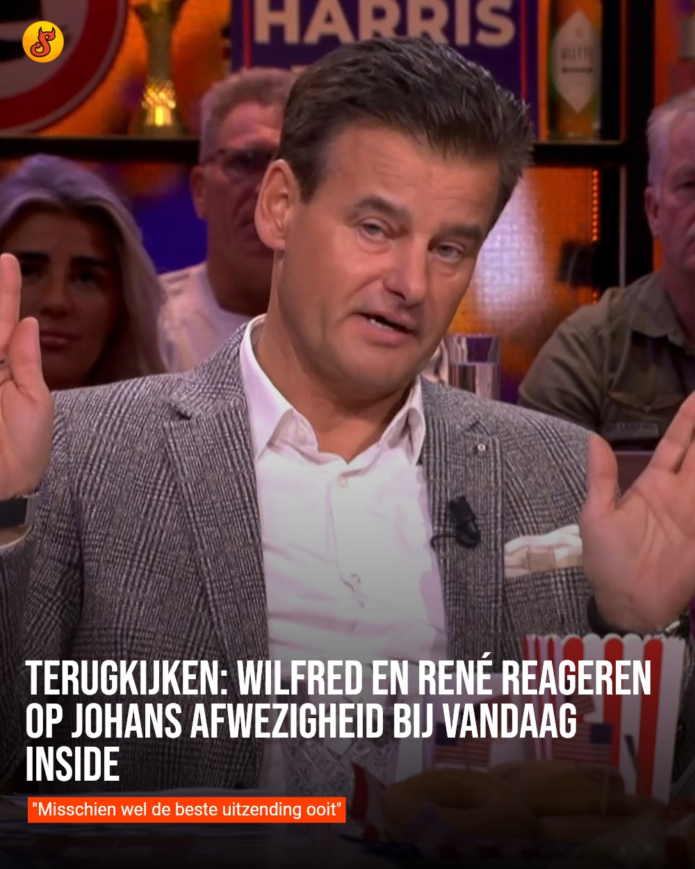 Terugkijken: Wilfred en René reageren op Johans afwezigheid bij Vandaag Inside