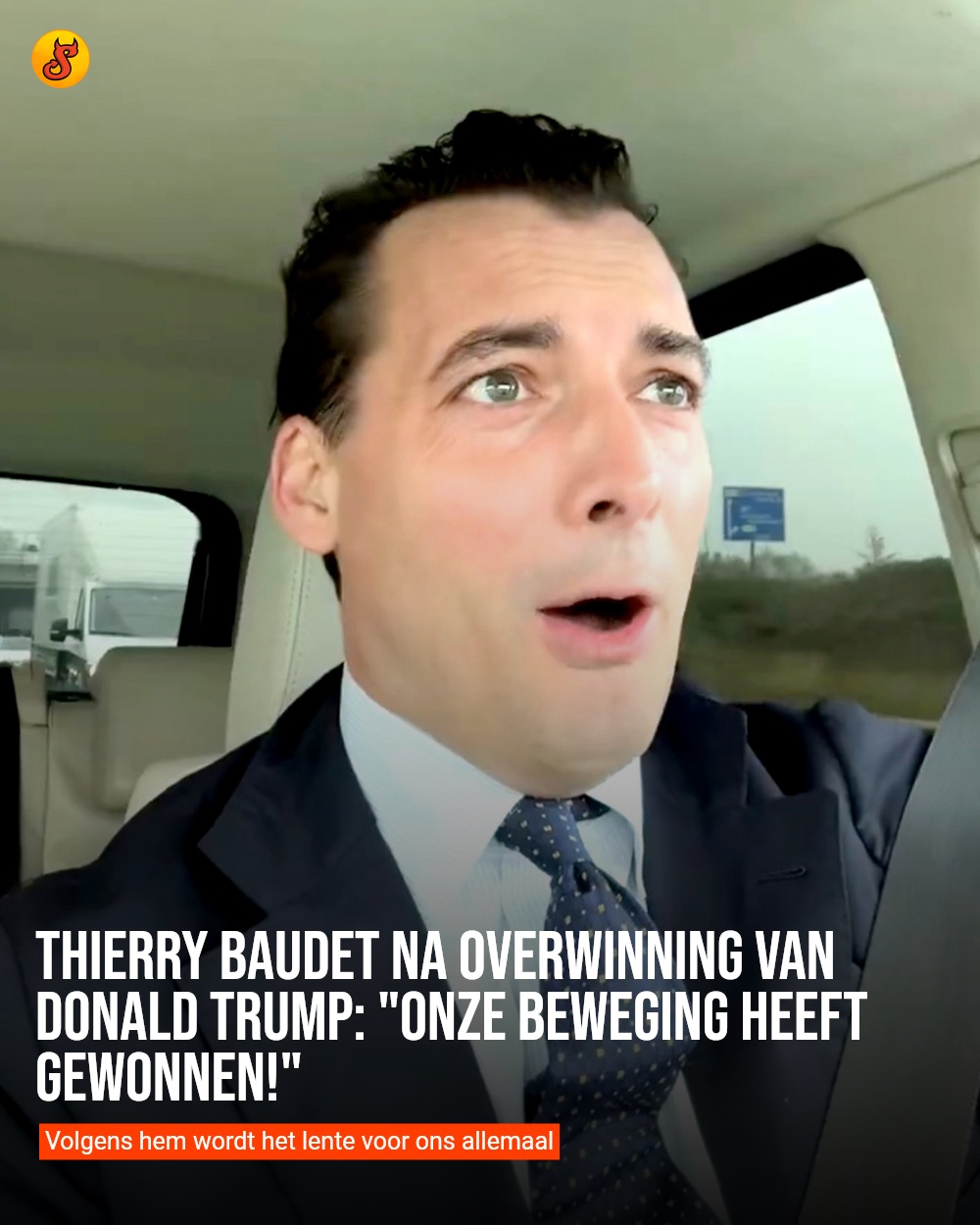 Thierry Baudet na overwinning van Donald Trump: "Onze beweging heeft gewonnen!"