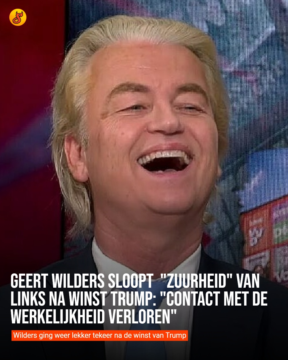 Geert Wilders sloopt  "zuurheid" van links na winst Trump: "Contact met de werkelijkheid verloren"