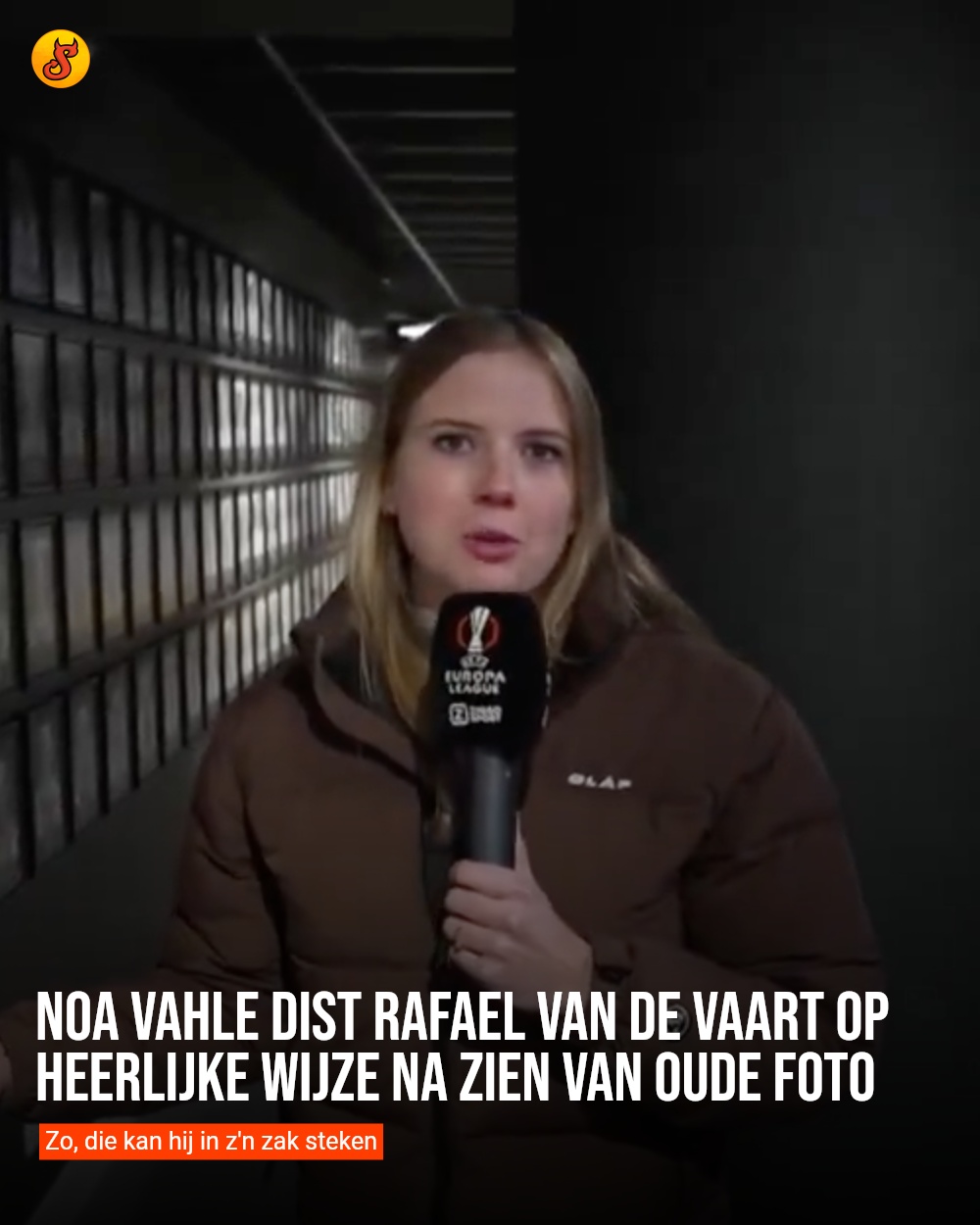 Noa Vahle dist Rafael van de Vaart op heerlijke wijze na zien van oude foto