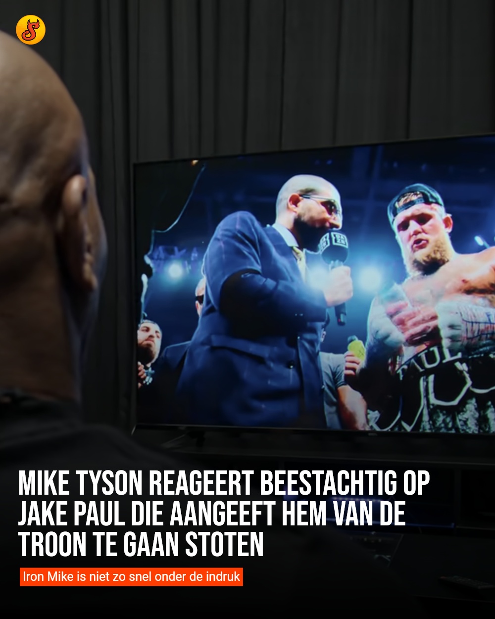 Mike Tyson reageert beestachtig op Jake Paul die aangeeft hem van de troon te gaan stoten
