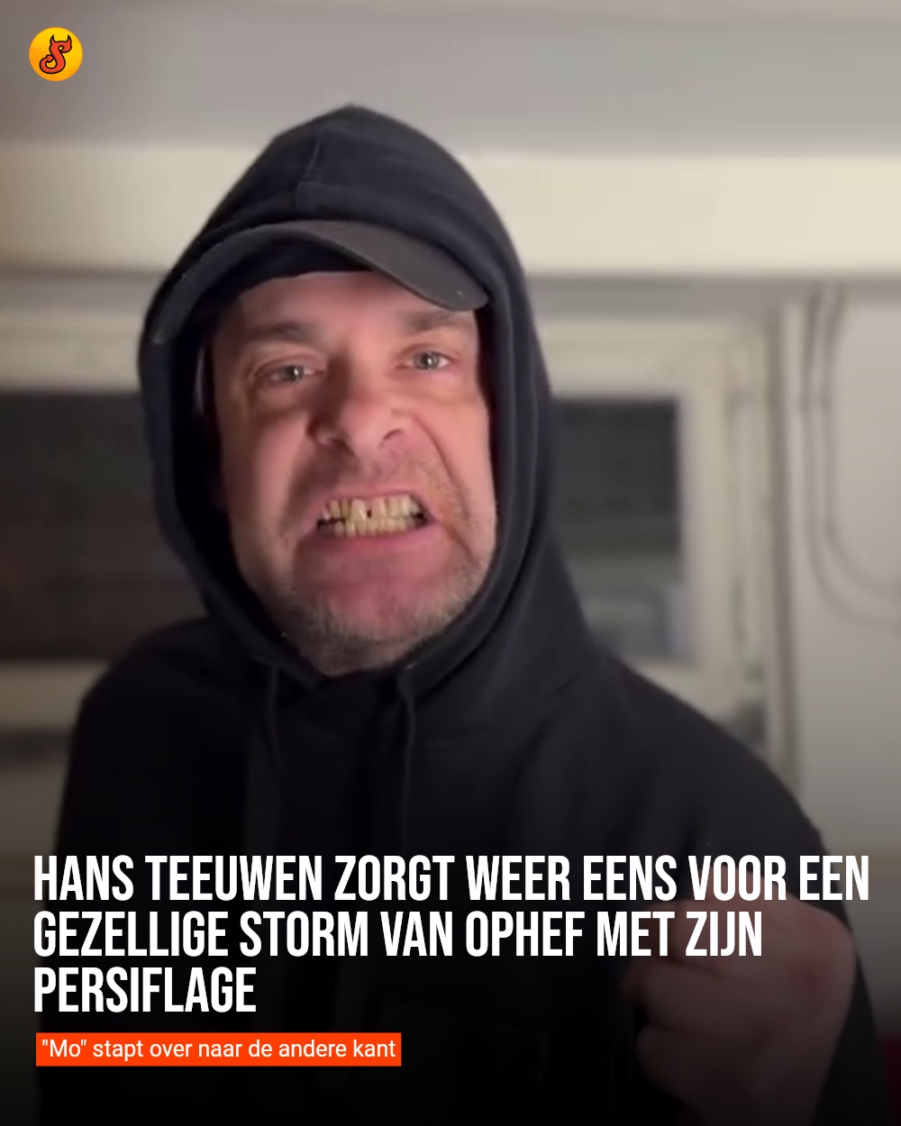 Hans Teeuwen zorgt weer eens voor een gezellige storm van ophef met zijn persiflage