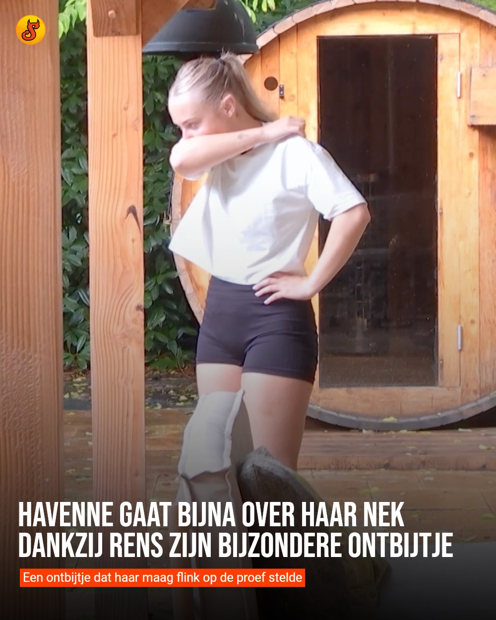 Havenne gaat bijna over haar nek dankzij Rens zijn bijzondere ontbijtje
