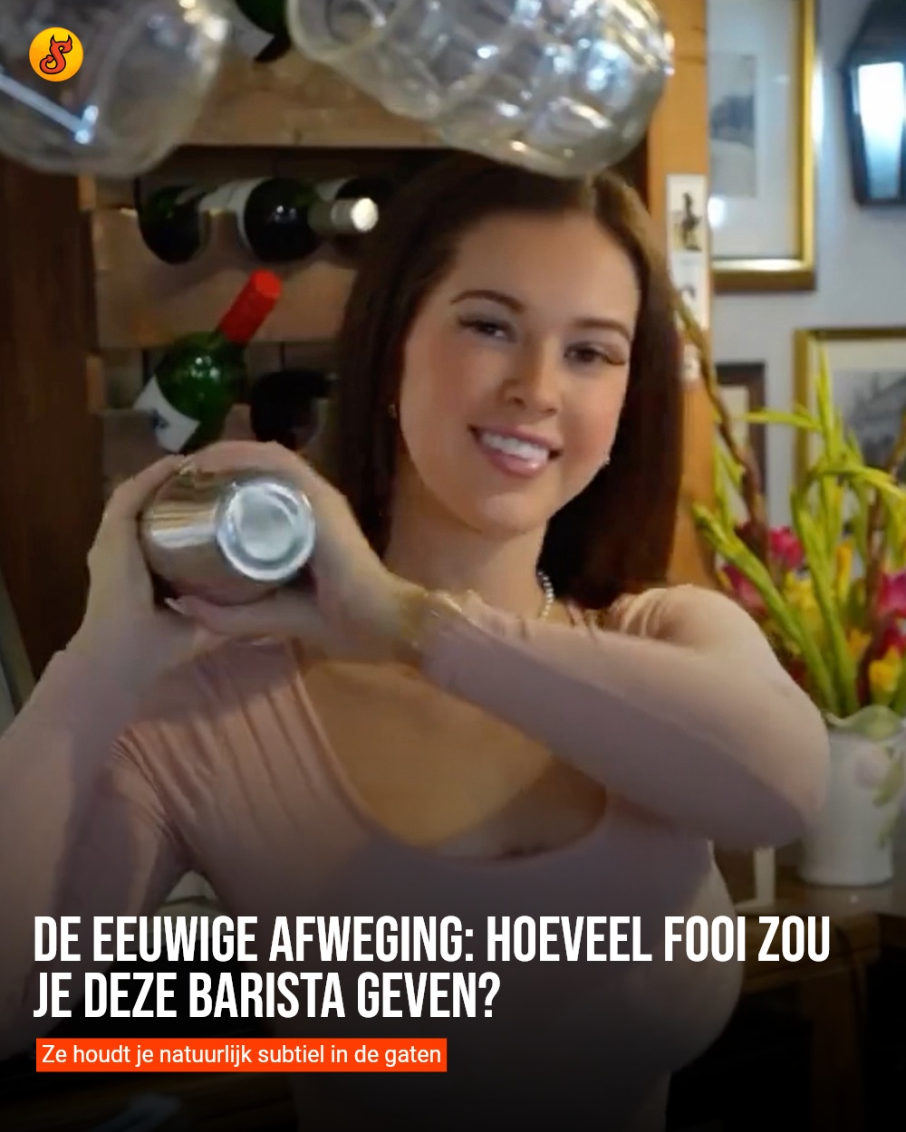 De eeuwige afweging: Hoeveel fooi zou je deze barista geven?