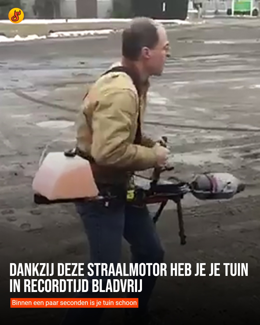 Dankzij deze straalmotor heb je je tuin in recordtijd bladvrij