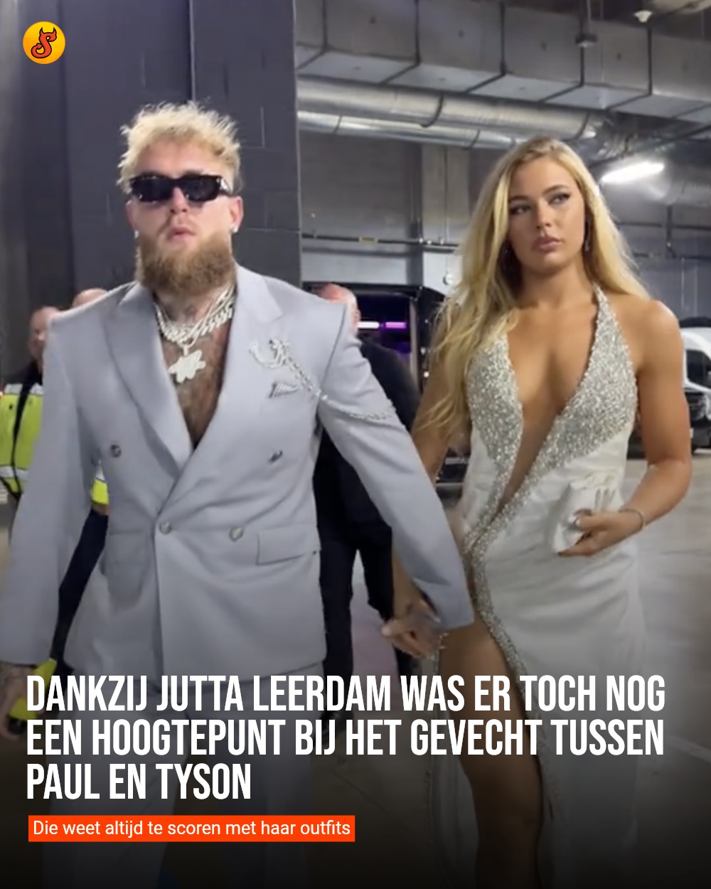 Dankzij Jutta Leerdam was er toch nog een hoogtepunt bij het gevecht tussen Paul en Tyson