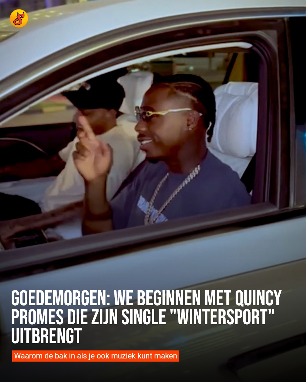 Goedemorgen: We beginnen met Quincy Promes die zijn single "Wintersport" uitbrengt
