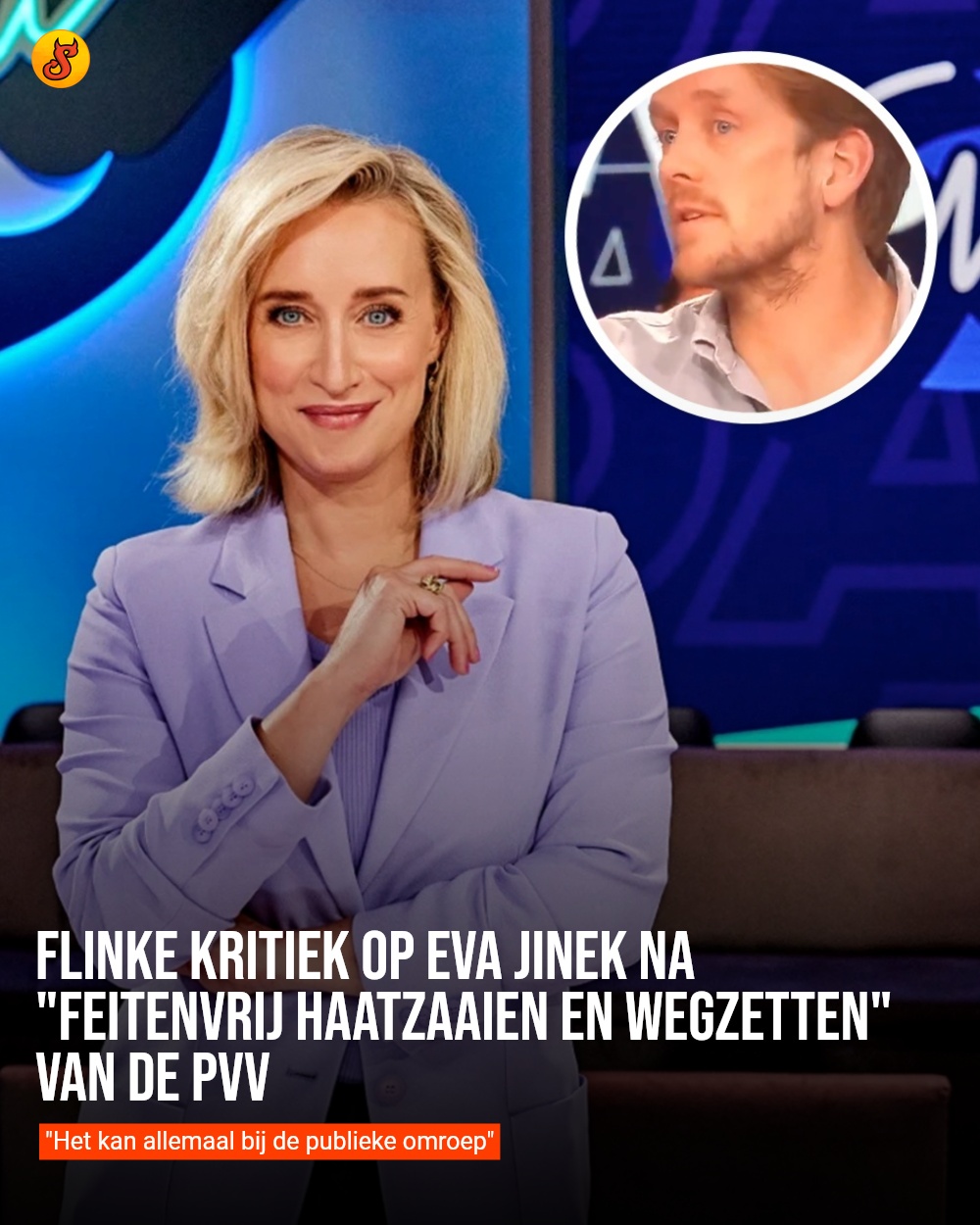 Flinke kritiek op Eva Jinek na "feitenvrij haatzaaien en wegzetten" van de PVV