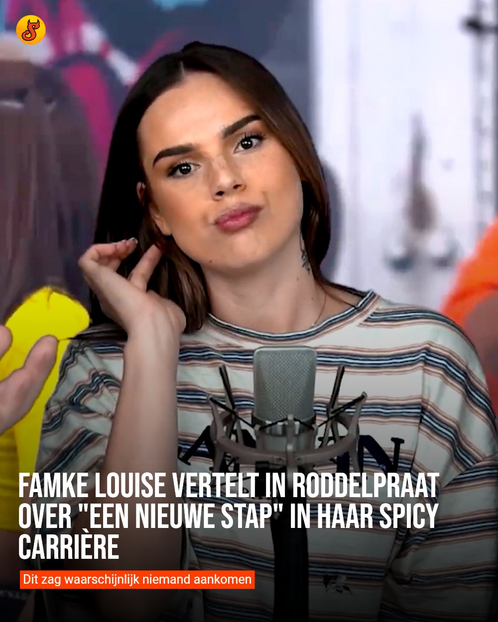 Famke Louise vertelt in Roddelpraat over "een nieuwe stap" in haar spicy carrière