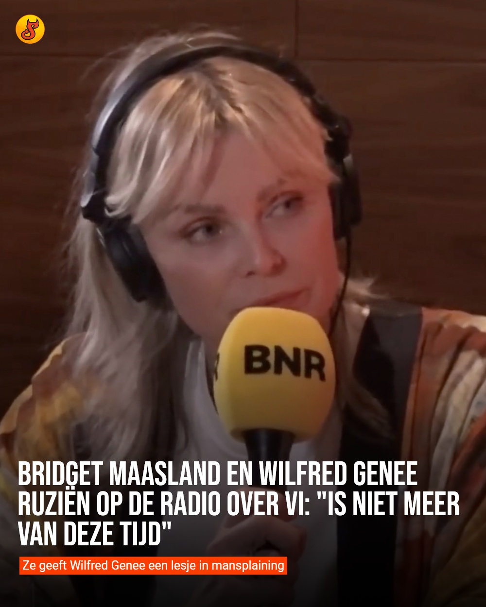 Bridget Maasland en Wilfred Genee ruziën op de radio over VI: "Is niet meer van deze tijd"
