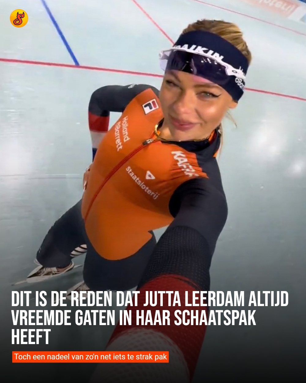 Dit is de reden dat Jutta Leerdam altijd vreemde gaten in haar schaatspak heeft
