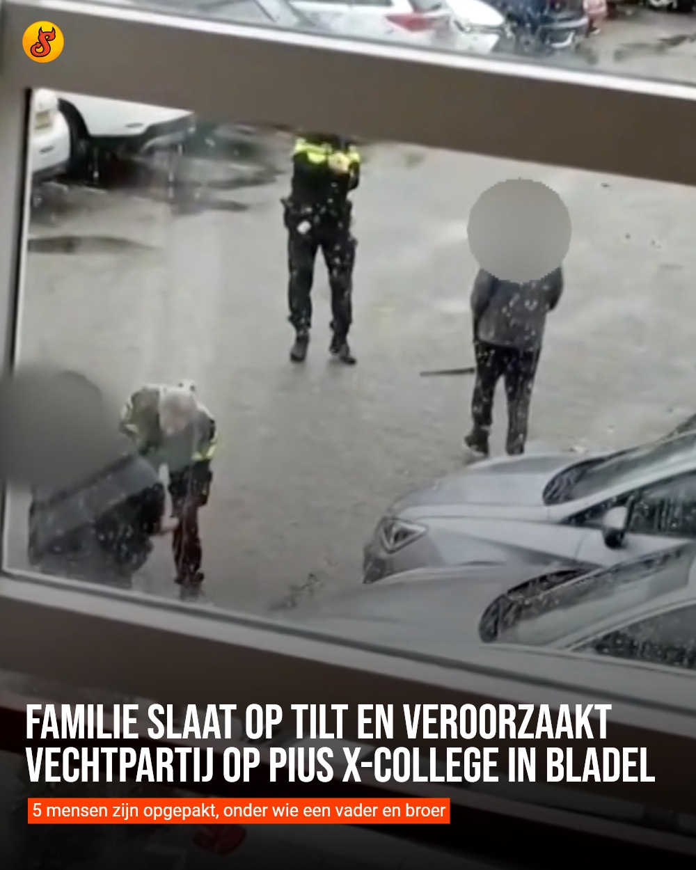 Familie slaat op tilt en veroorzaakt vechtpartij op Pius X-College in Bladel