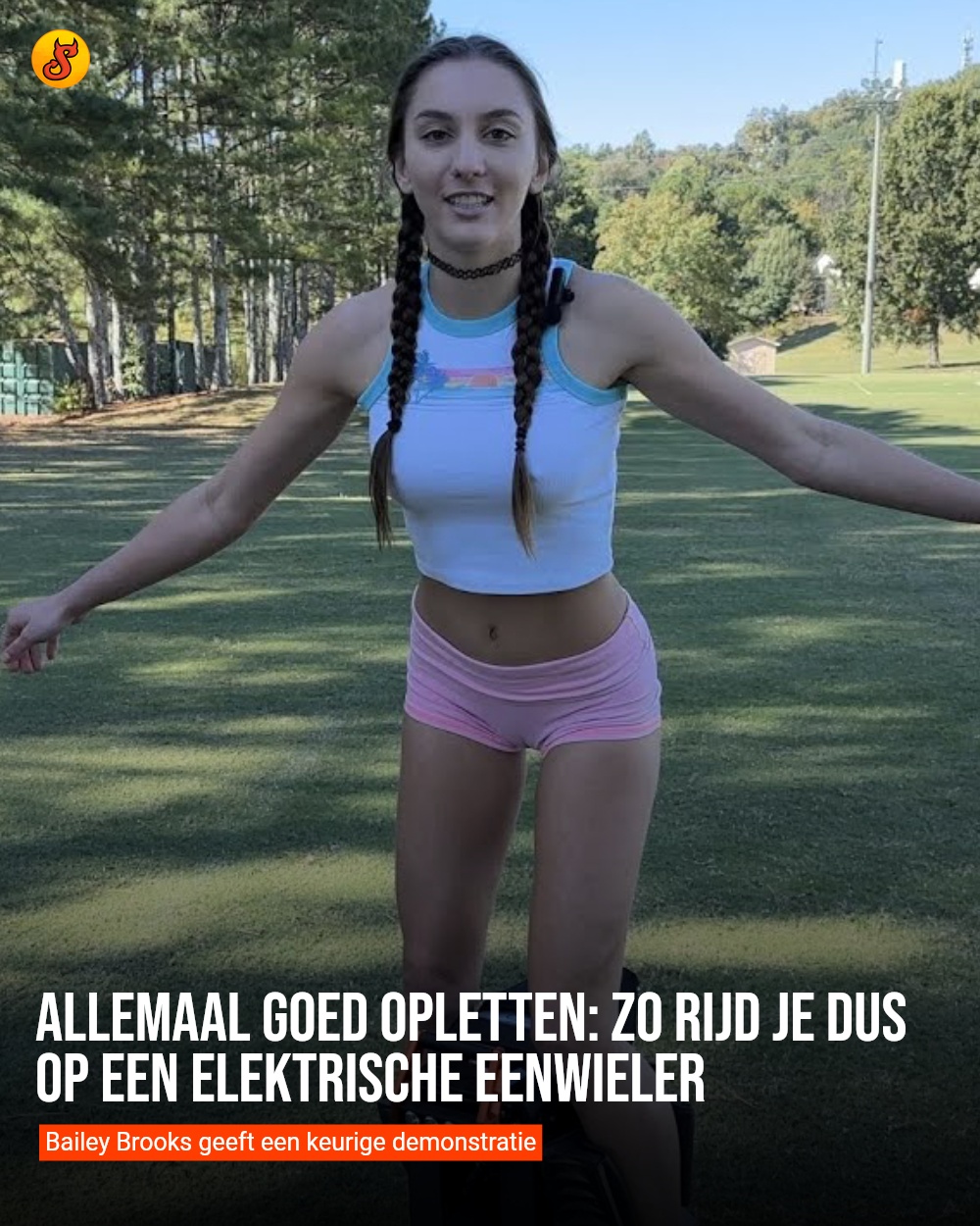 Allemaal goed opletten: Zo rijd je dus op een elektrische eenwieler