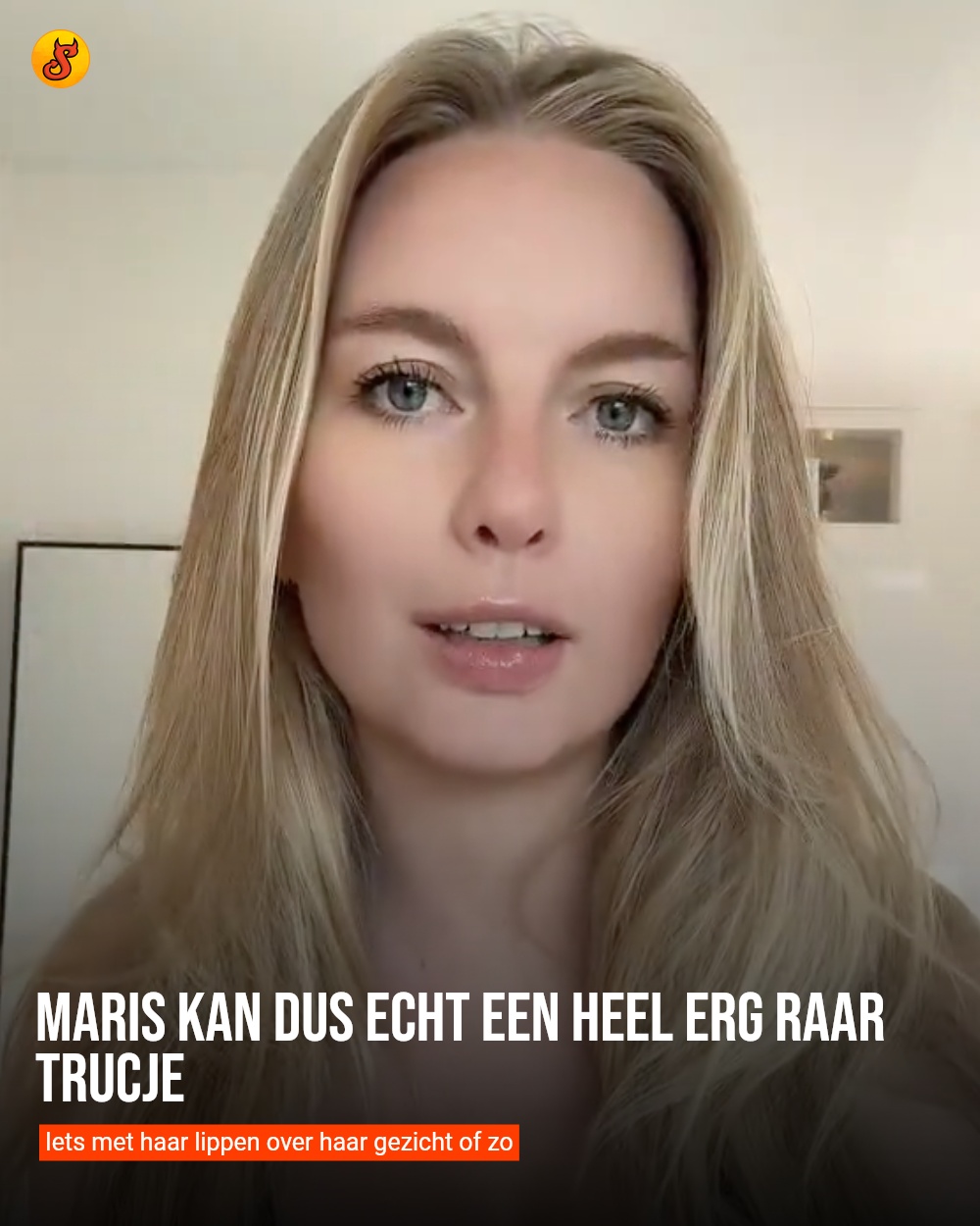Maris kan dus echt een heel erg raar trucje