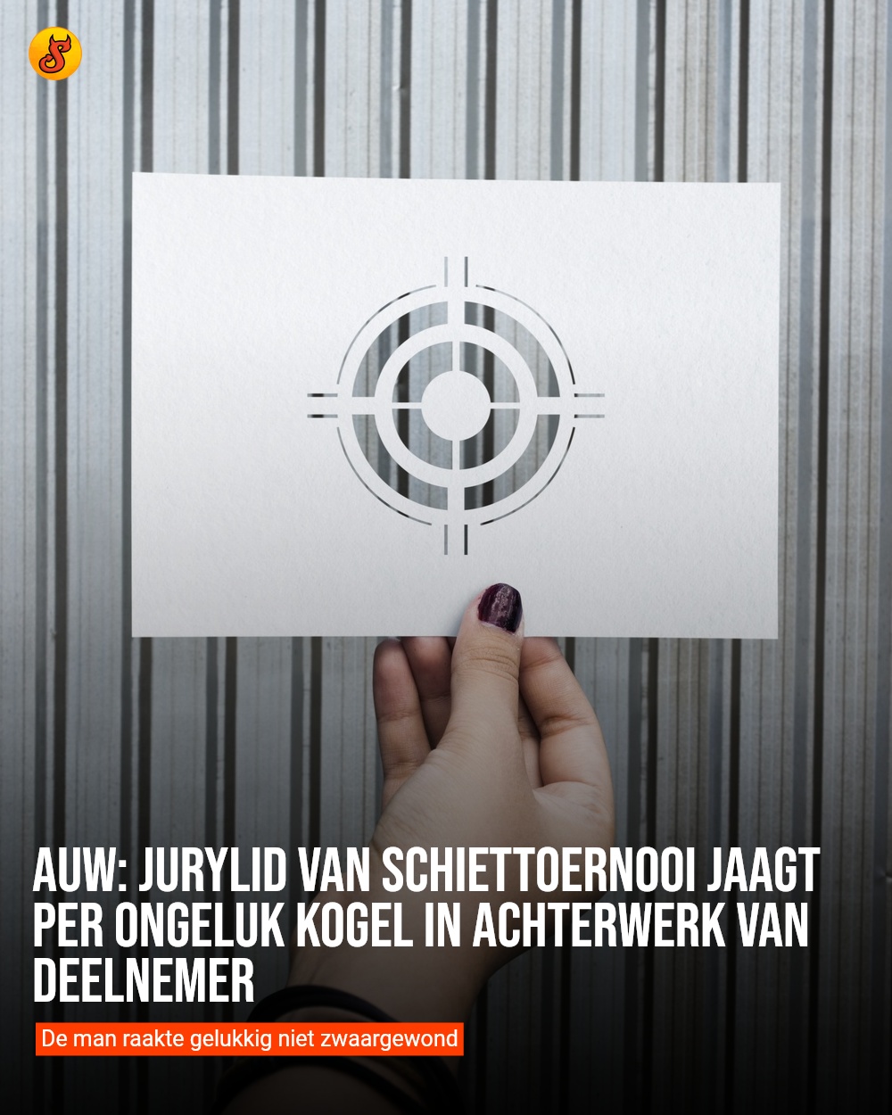 Auw: Jurylid van schiettoernooi jaagt per ongeluk kogel in achterwerk van deelnemer